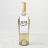 Pop als ze Baby shower Pop Flessenhanger (Op fles)