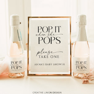 Pop als ze Poppen gepersonaliseerde Baby shower gu