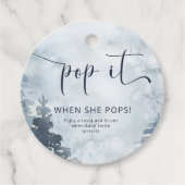 Pop als ze waterverf bos pop bedankjes labels (Voorkant)