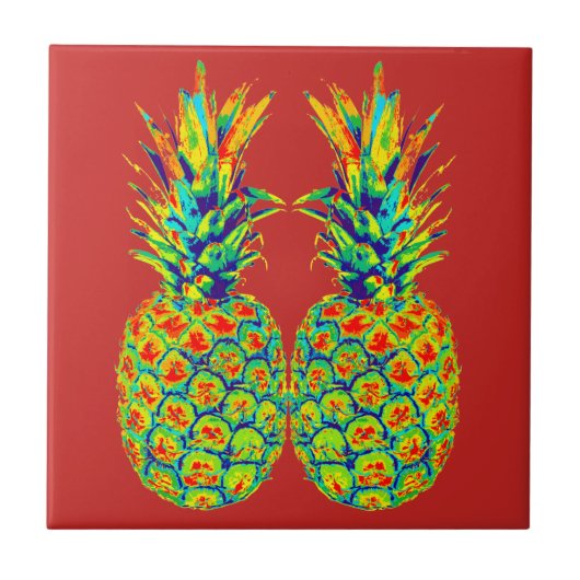 Pop ananas tegeltje (Voorkant)