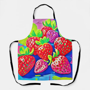 Pop Art Aardbeien Schort