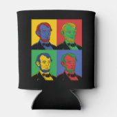 Pop Art Abraham Lincoln Blikjeskoeler (Achterkant)