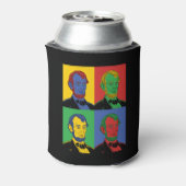 Pop Art Abraham Lincoln Blikjeskoeler (Blikje Achterkant)