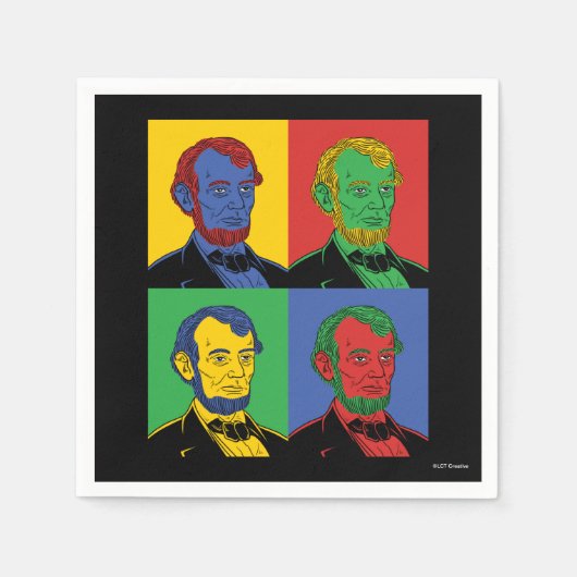 Pop Art Abraham Lincoln Servet (Voorkant)