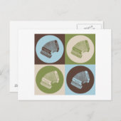 Pop Art Accordion Briefkaart (Voorkant / Achterkant)