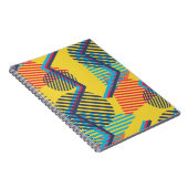 Pop art achtergrond, abstracte geometrische textuu notitieboek (Rechterzijde)