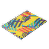 Pop art achtergrond, abstracte geometrische textuu notitieboek (Linkerzijde)