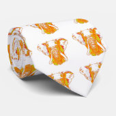 Pop Art African Elephant Stropdas (Opgerold)