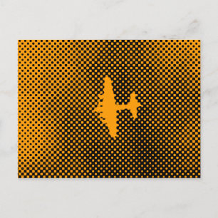 Pop Art Airplane Briefkaart