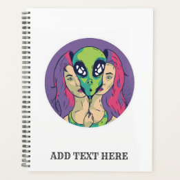 Pop Art Alien Binnenin Meisjes Strip - Onder de Hu Planner