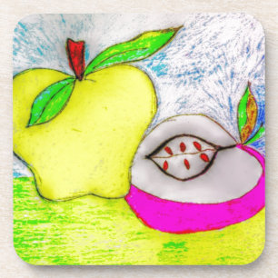 Pop Art Appels Drank Drankjes Onderzetter