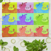 Pop Art Apple Theedoek (Gevouwen)