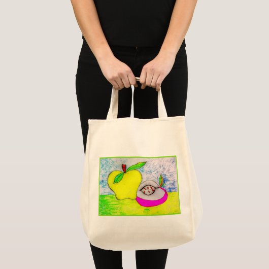 Pop Art Apples Canvas Tas (Voorkant (product))