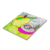 Pop Art Apples Tegeltje (Zijkant)