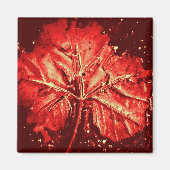 Pop Art Autumn Leaf Magnet Magneet (Voorkant)