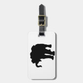 Pop Art Baby Elephant Silhouette Bagagelabel (Voorkant verticaal)