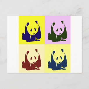 Pop Art Baby Pandas Briefkaart
