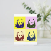 Pop Art Baby Pandas Briefkaart (Staand voorkant)