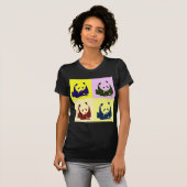 Pop Art Baby Pandas T-shirt (Voorkant volledig)