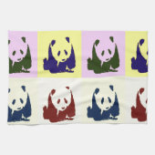 Pop Art Baby Pandas Theedoek (Horizontaal)