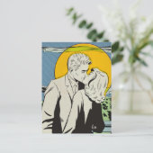 Pop art | Baiser en clair de lune | Carte postale (Debout devant)