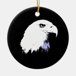 Pop Art Bald Eagle Keramisch Ornament