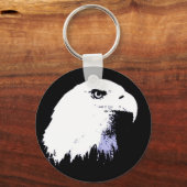 Pop Art Bald Eagle Sleutelhanger (Voorkant)