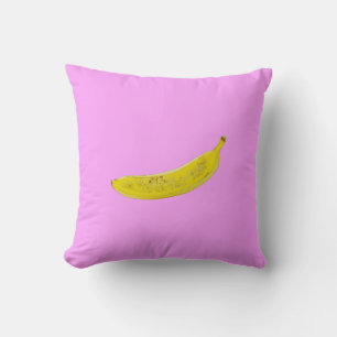 Pop Art banaan in geel Kussen