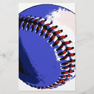 Pop Art Baseball Briefpapier