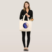 Pop Art Baseball Grote Tote Bag (Voorkant (model))