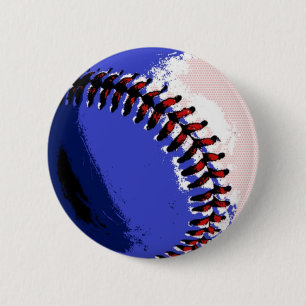 Pop Art Baseball Ronde Button 5,7 Cm