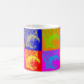 Pop Art Basketbal Classic White Coffee Mok (Center)