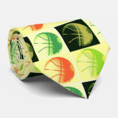 Pop Art Basketbal Custom Stropdas (Opgerold)