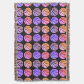 Pop Art Basketbal Deken (Voorkant Verticaal)