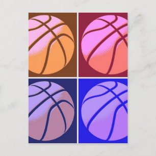 Pop Art Basketball Briefkaart