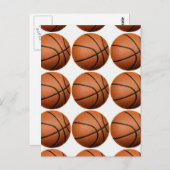 Pop Art Basketball Briefkaart (Voorkant / Achterkant)