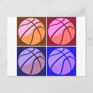 Pop Art Basketball Briefkaart