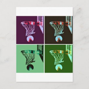 Pop Art Basketball Briefkaart