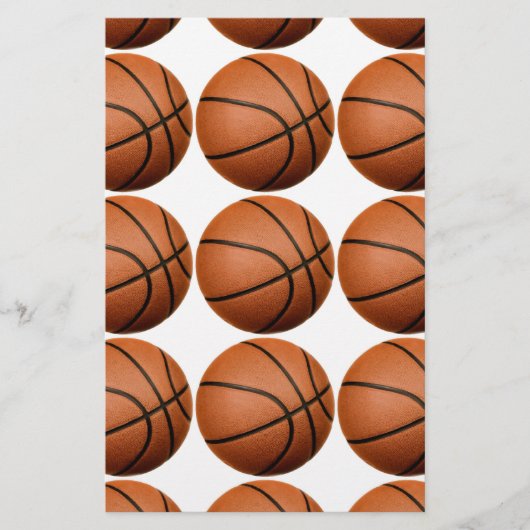 Pop Art Basketball Briefpapier (Voorkant)