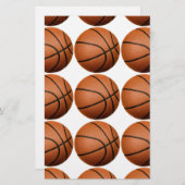Pop Art Basketball Briefpapier (Voorkant / Achterkant)