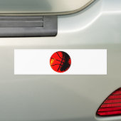 Pop Art Basketball Bumpersticker (Op auto)
