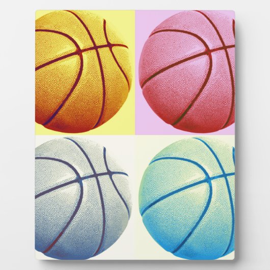 Pop Art Basketball Fotoplaat (Voorkant)
