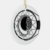 Pop Art Basketball Keramisch Ornament (Rechts)