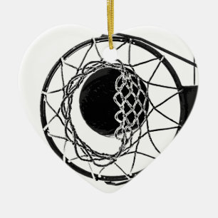 Pop Art Basketball Keramisch Ornament