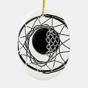 Pop Art Basketball Keramisch Ornament