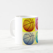 Pop Art Basketball Koffiemok (Voorkant links)