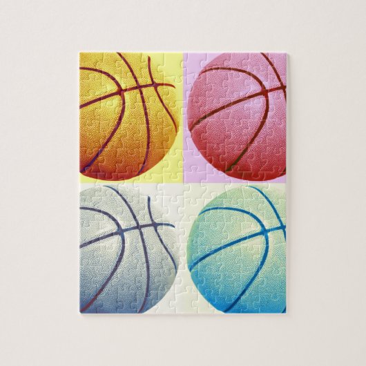 Pop Art Basketball Legpuzzel (Verticaal)