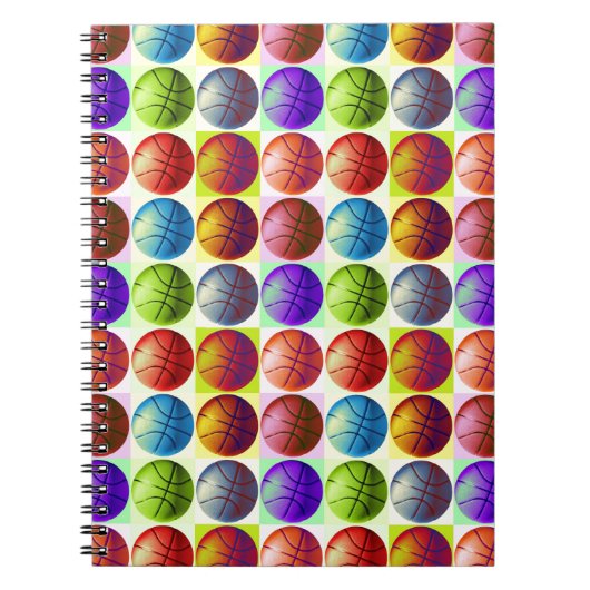 Pop Art Basketball Notitieboek (Voorkant)