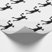 Pop Art Basketball Player Silhouette Cadeaupapier (Hoek)