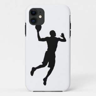 Pop Art Basketball Player Silhouette iPhone 11 Hoesje